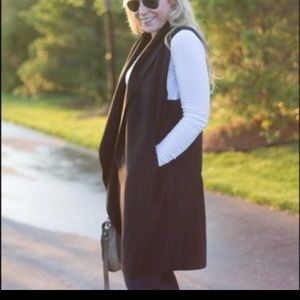 Halogen Waterfall Drape Front Vest